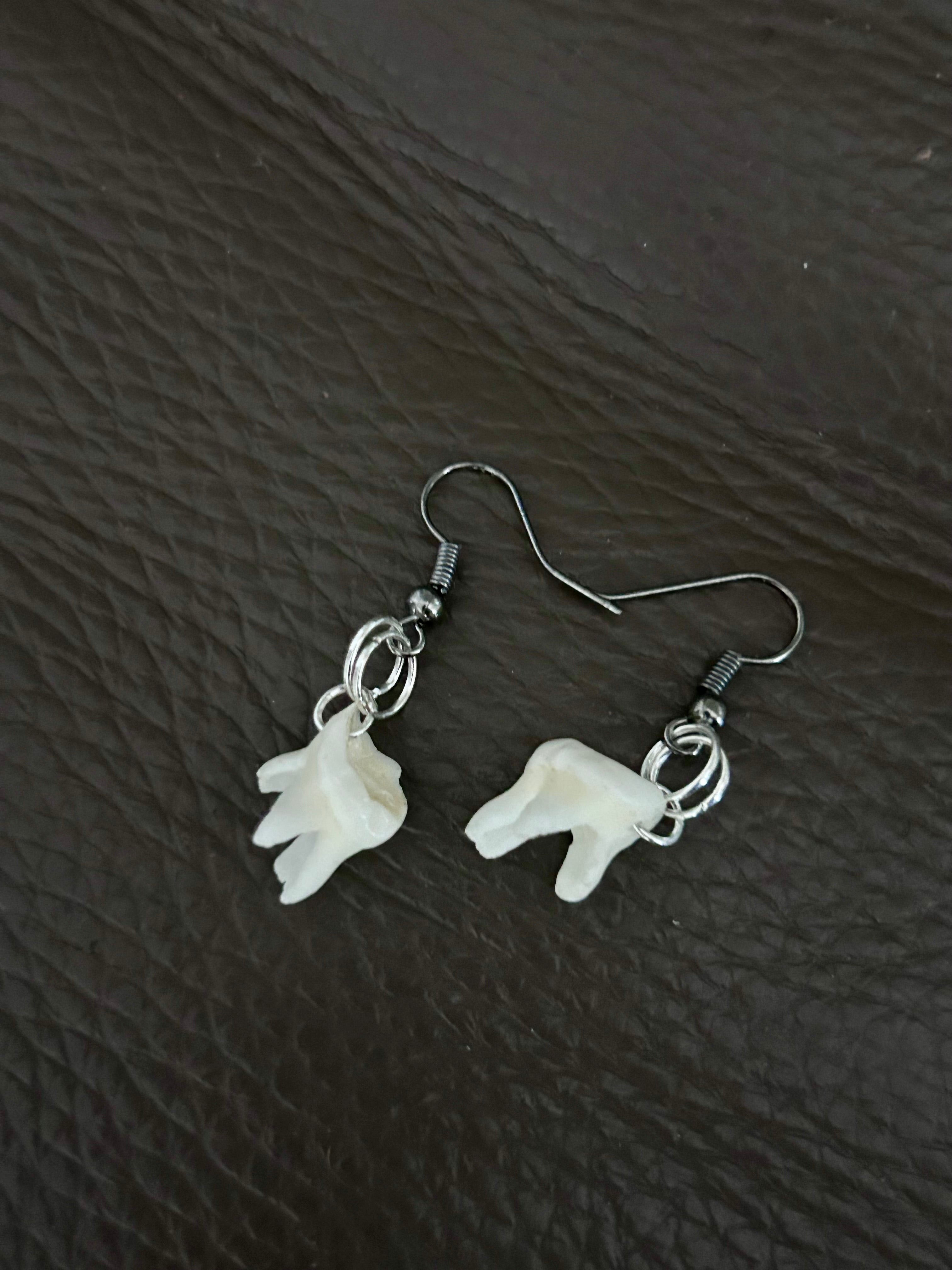Tann Earrings | Roe Deer Bone