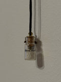 Beinmjol | Bone Dust Vial Necklace with Fish Skeleton Charm