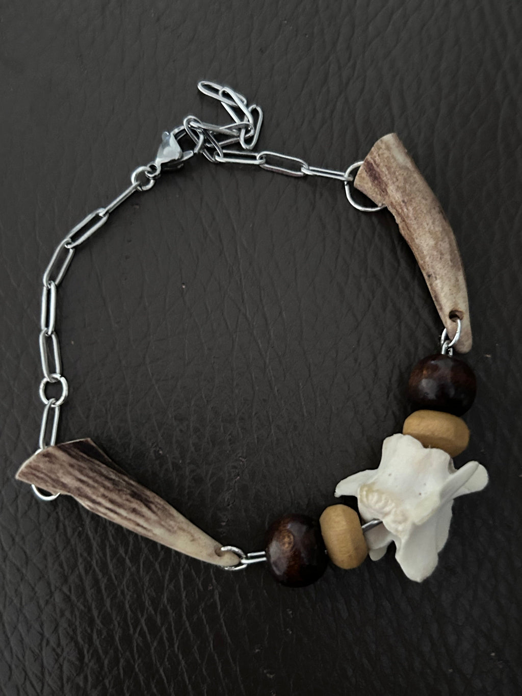 Hlutr Bracelet | Antler, Bone & Wood