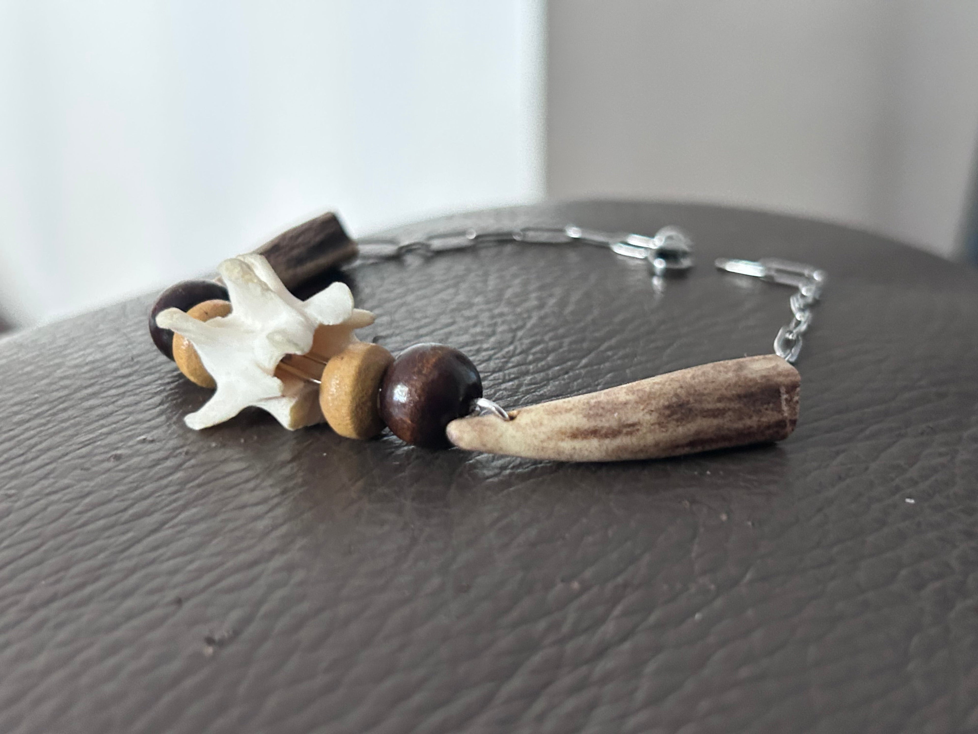 Hlutr Bracelet | Antler, Bone & Wood