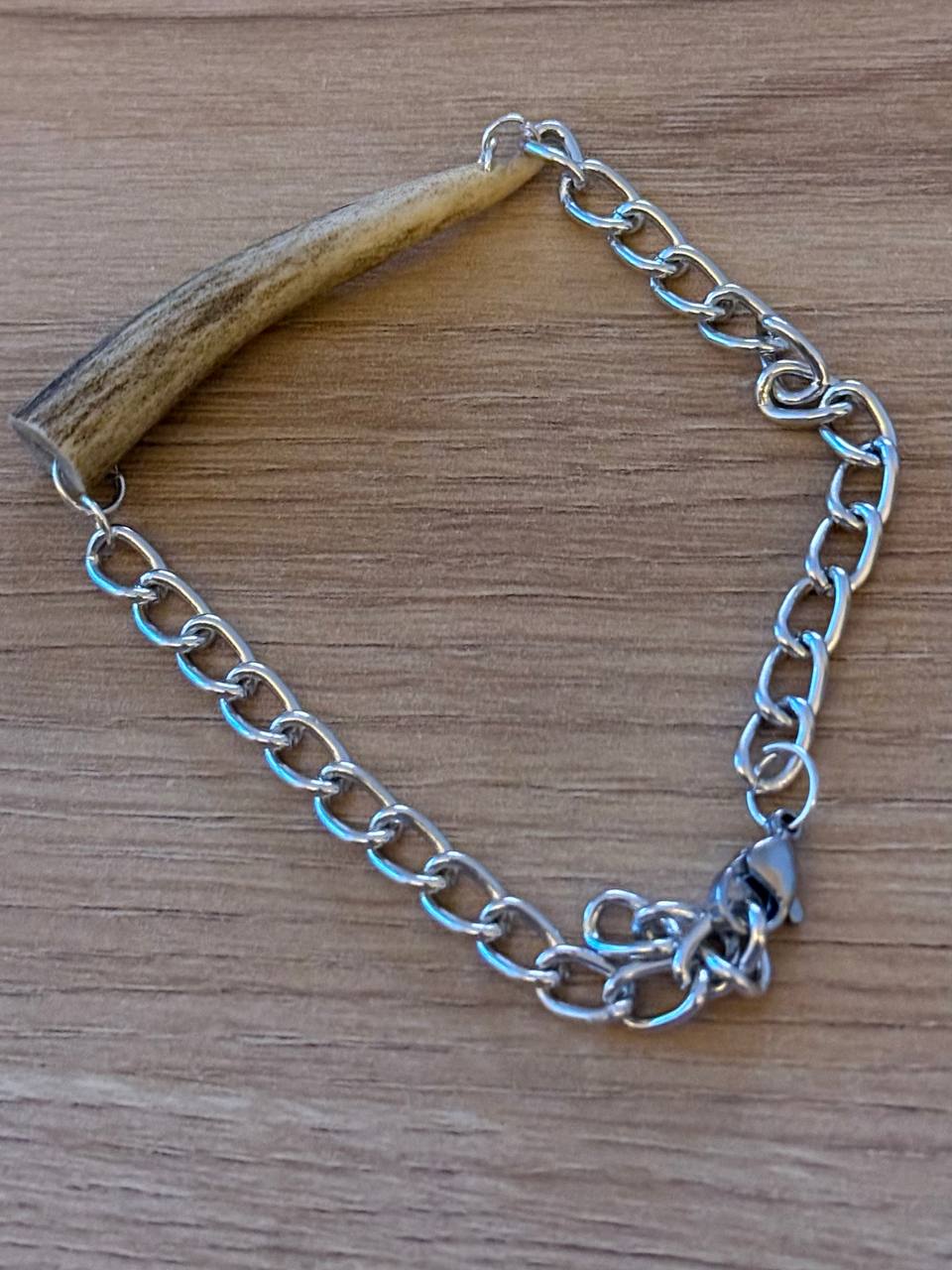Tívarr | Antler Tip Silver Bracelet