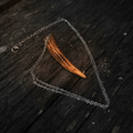 Skadi antler tine pendant on fine silver chain
